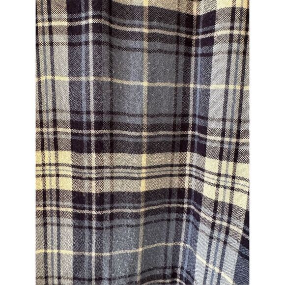 Sundance Flannel Button Up Shirt Long Sleeve Blue Plaid Flap Pockets Sz S #2375 - Picture 8 of 13